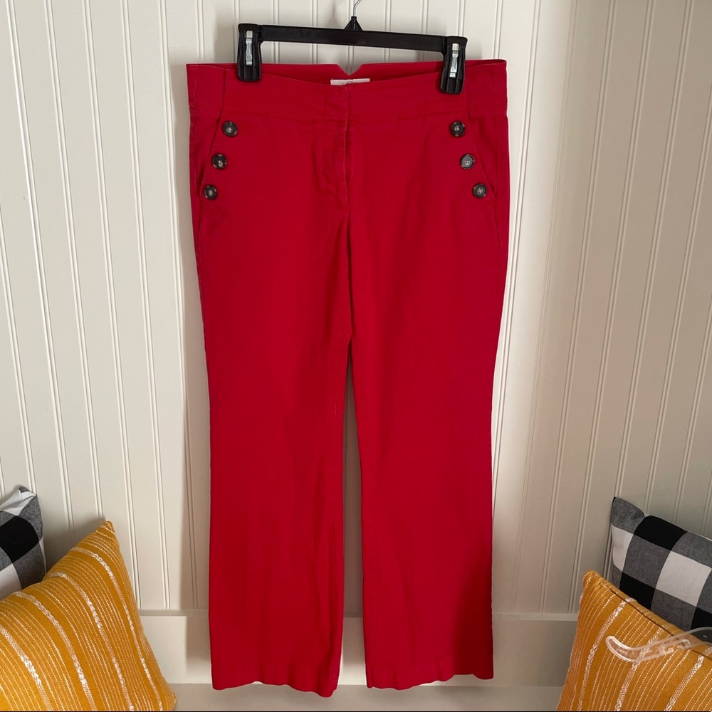 Ann Taylor Loft Red Dress Pants Size 6